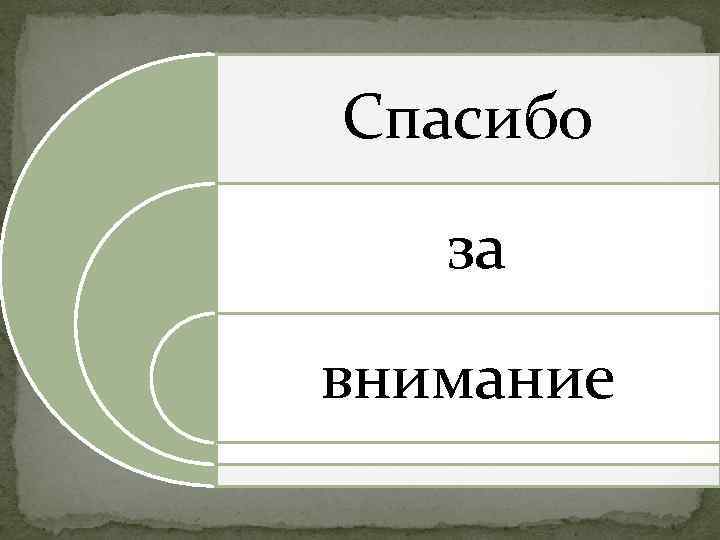 Спасибо за внимание 