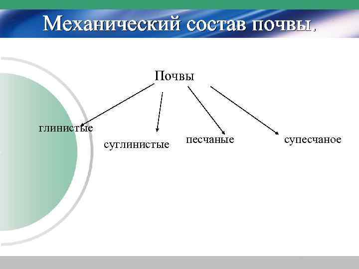 Механический состав почвы. Почвы глинистые суглинистые песчаные супесчаное 