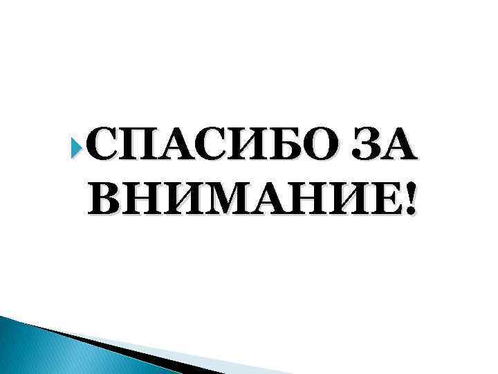  СПАСИБО ЗА ВНИМАНИЕ! 