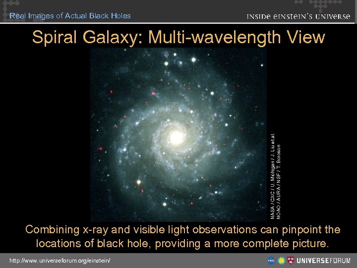 Real Images of Actual Black Holes NASA / CXC / U. Michigan / J.