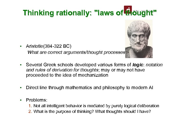 Thinking rationally: 