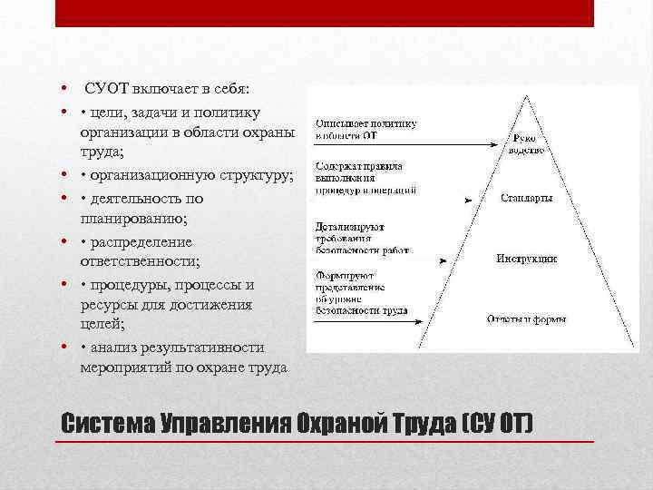 Цель управления охраной труда