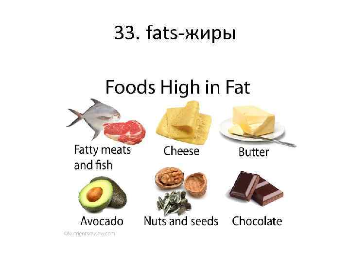 33. fats-жиры 