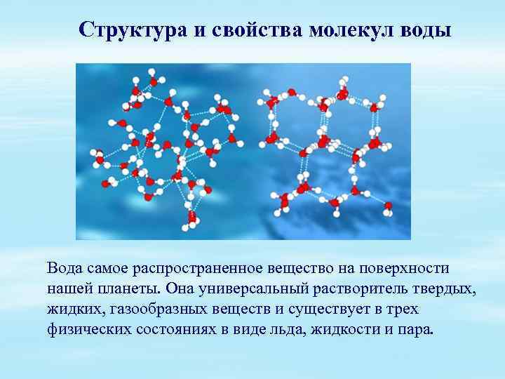 Строение и свойства молекул