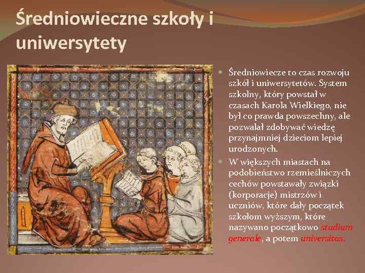 Kultura redniowiecza redniowiecze Rozpocz o Si Wraz Z
