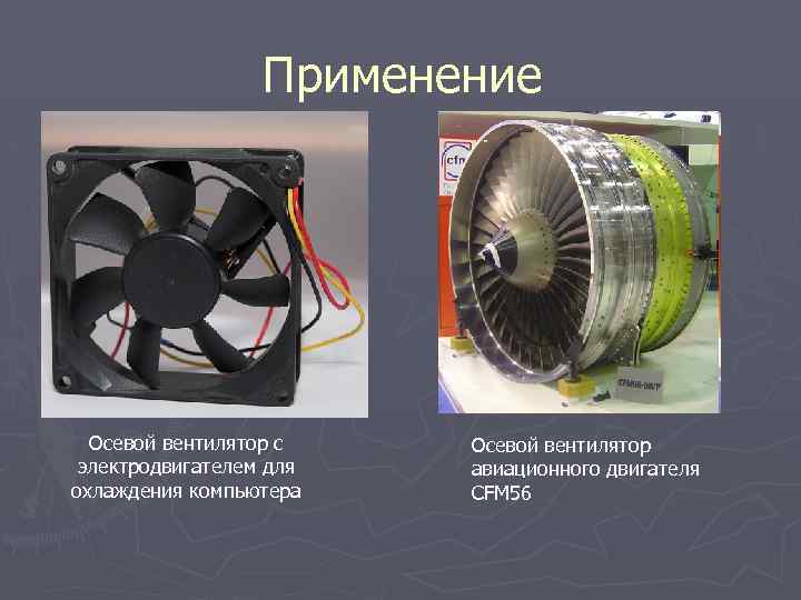 Применение Осевой вентилятор с электродвигателем для охлаждения компьютера Осевой вентилятор авиационного двигателя CFM 56