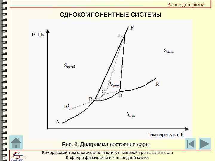 Диаграмма состояния серы