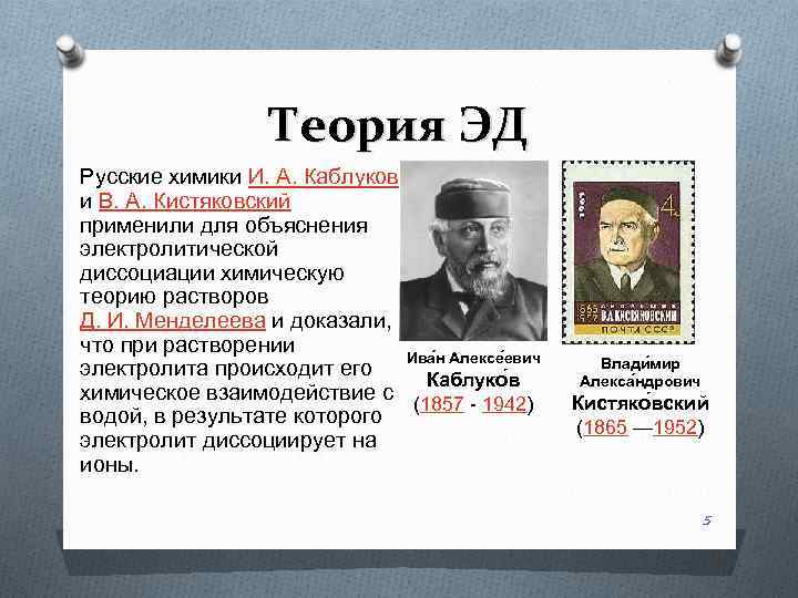 Русский теория 9 класс. Теория электрической диссоциации каблуков и.а.. Каблуков Химик вклад. Иван Алексеевич каблуков вклад в химию. Каблуков и Кистяковский.