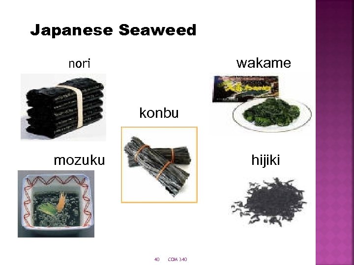 Japanese Seaweed wakame nori konbu mozuku hijiki 40 COM 340 