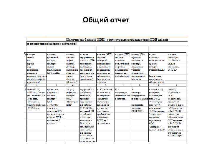 Общий отчет 