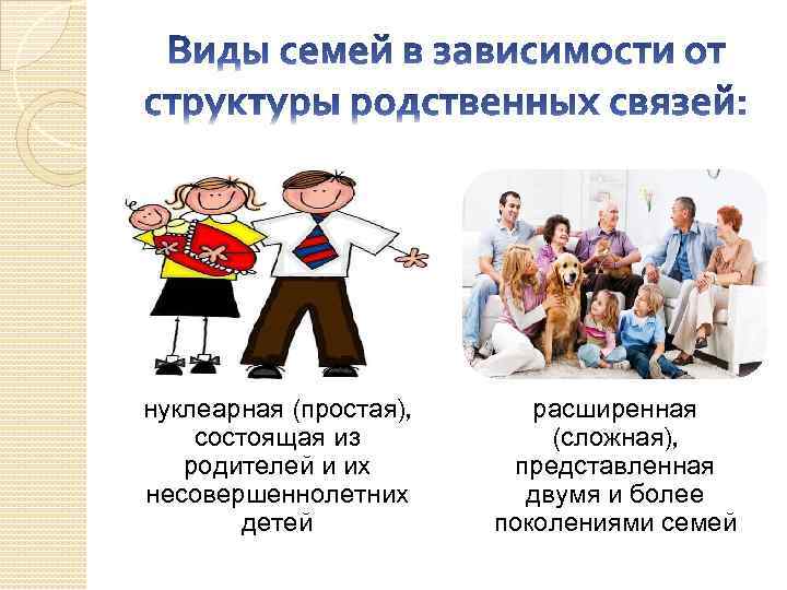 Классификация семей презентация