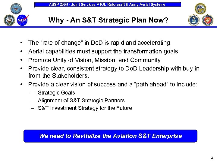 ASSP 2005 - Joint Services VTOL Rotorcraft & Army Aerial Systems Why - An