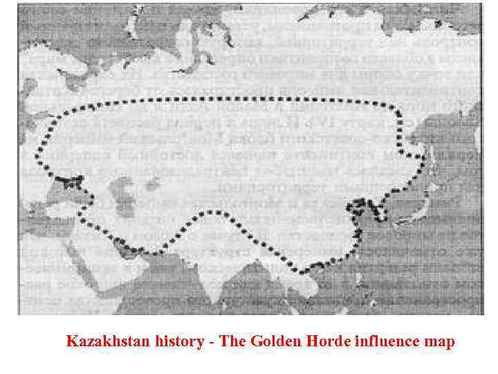 Kazakhstan history - The Golden Horde influence map 