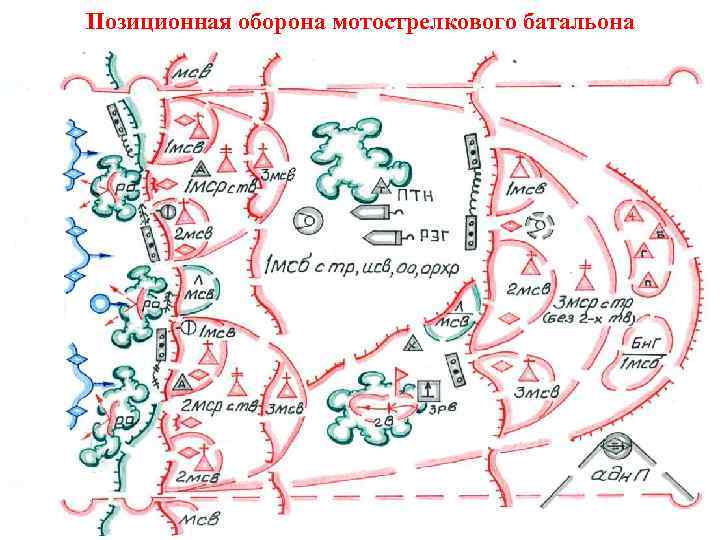 Позиционная оборона мотострелкового батальона 