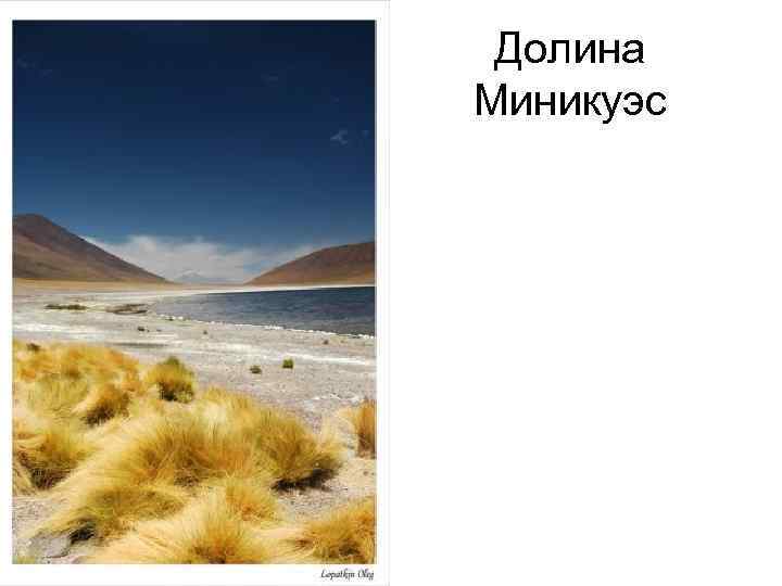 Долина Миникуэс 