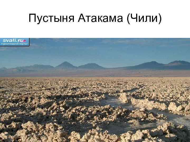 Пустыня Атакама (Чили) 