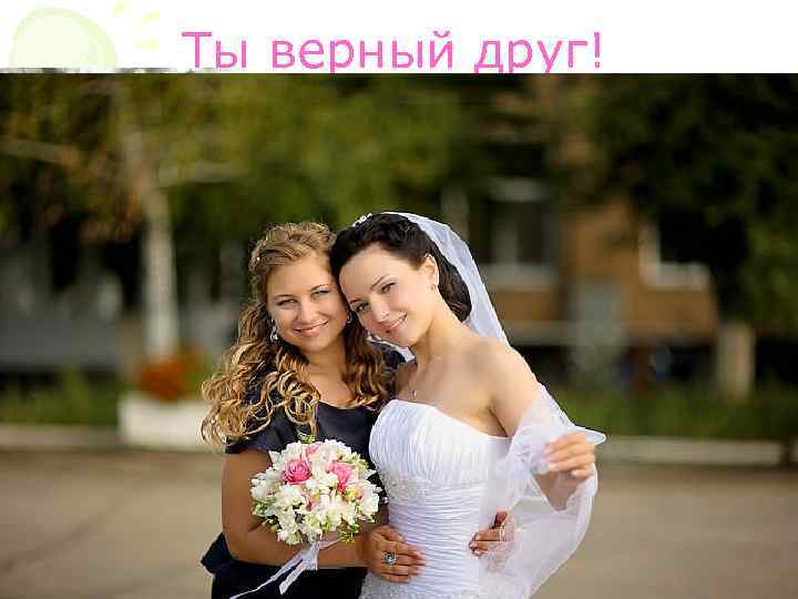 Ты верный друг! 