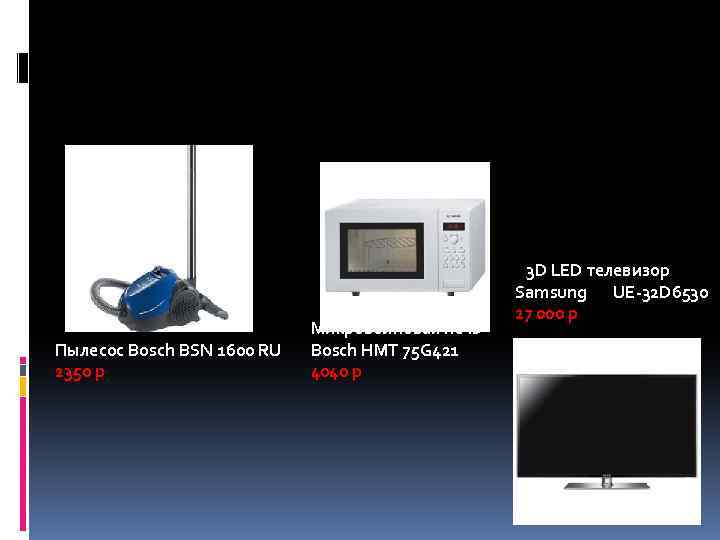 Пылесос Bosch BSN 1600 RU 2350 р Микроволновая печь Bosch HMT 75 G 421