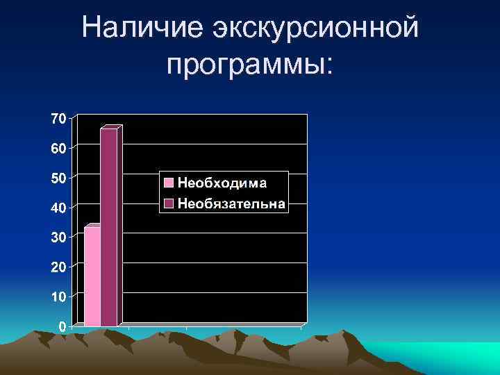 Наличие экскурсионной программы: 