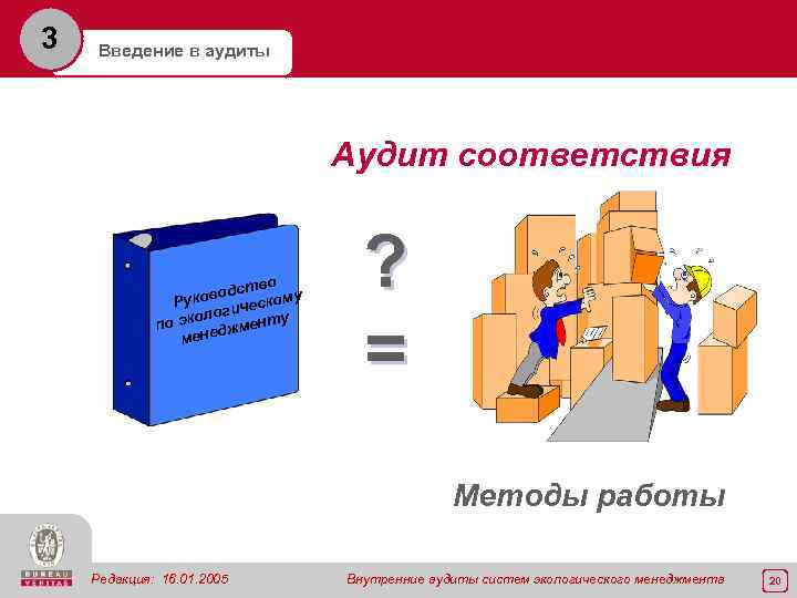 3 Введение в аудиты Аудит соответствия во водст кому Руко ичес олог по эк