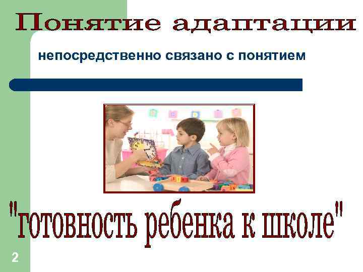 непосредственно связано с понятием 2 