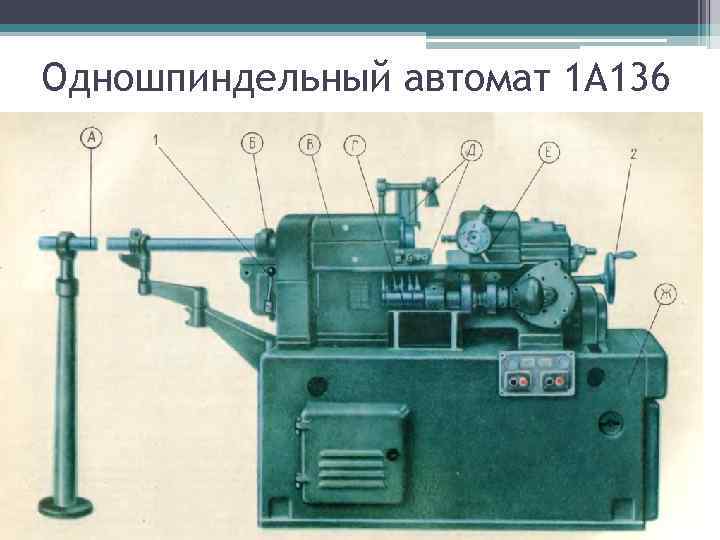 Одношпиндельный автомат 1 А 136 