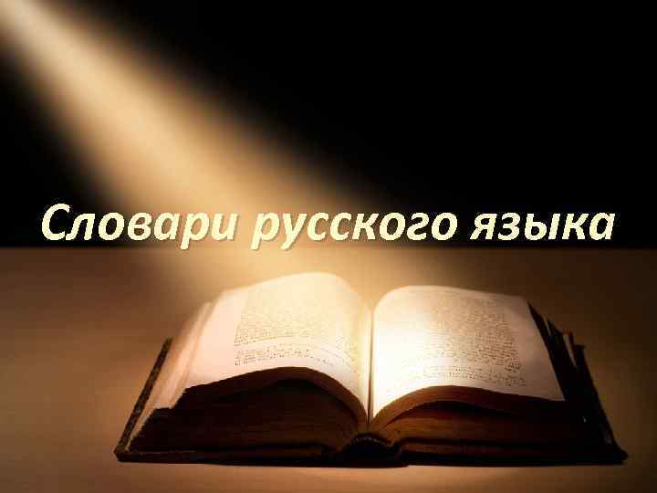 Словари русского языка 