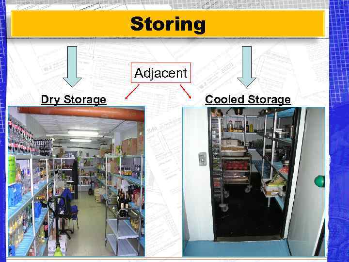 Storing Adjacent Dry Storage Cooled Storage 