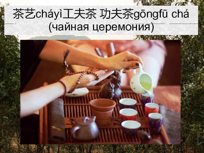 茶艺cháyì 夫茶 功夫茶gōngfū chá (чайная церемония) 