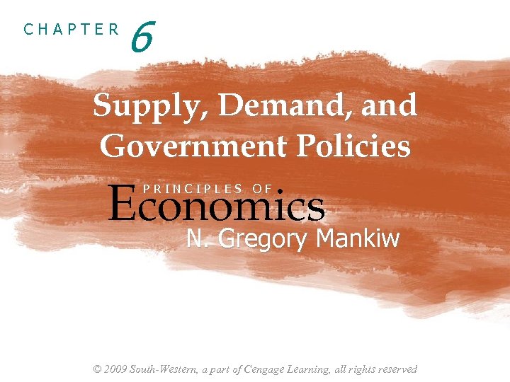 CHAPTER 6 Supply, Demand, and Government Policies Economics PRINCIPLES OF N. Gregory Mankiw ©