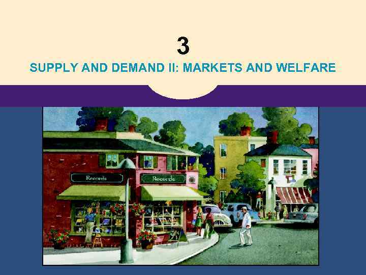 3 SUPPLY AND DEMAND II: MARKETS AND WELFARE 