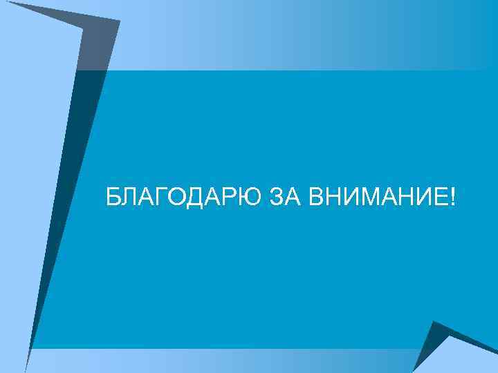 БЛАГОДАРЮ ЗА ВНИМАНИЕ! 
