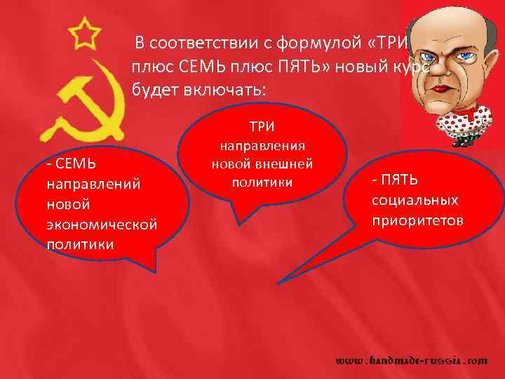 В соответствии с формулой «ТРИ плюс СЕМЬ плюс ПЯТЬ» новый курс будет включать: -