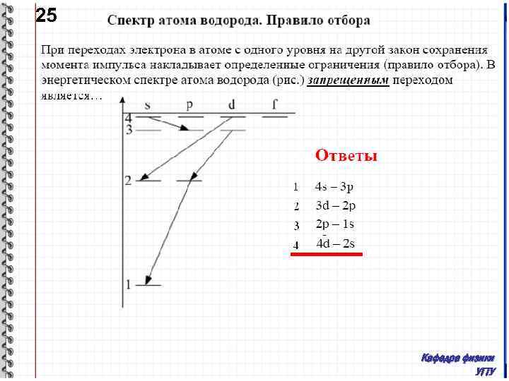 25 Кафедра физики УГТУ 