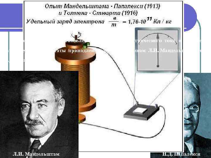 Схема опыта мандельштама и папалекси