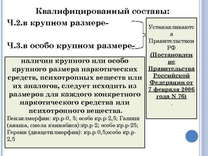 Квалифицированный составы: Ч. 2. в крупном размере. Устанавливаютс Ч. 3. в особо крупном размереналичии