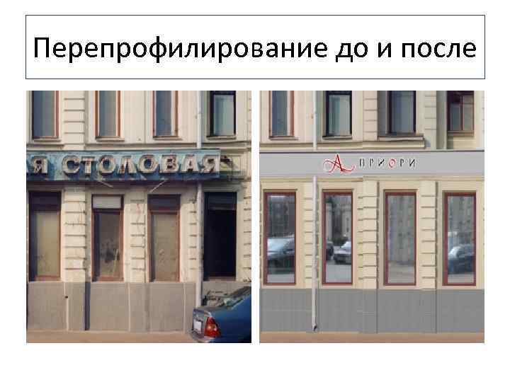 Перепрофилирование до и после 