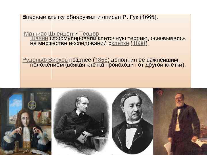 Клеточная теория шванн шлейден вирхов