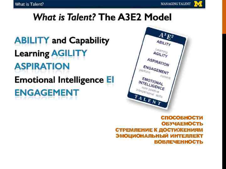 СПОСОБНОСТИ ОБУЧАЕМОСТЬ СТРЕМЛЕНИЕ К ДОСТИЖЕНИЯМ ЭМОЦИОНАЛЬНЫЙ ИНТЕЛЛЕКТ ВОВЛЕЧЕННОСТЬ 