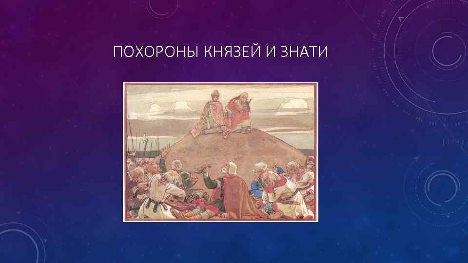 ПОХОРОНЫ КНЯЗЕЙ И ЗНАТИ 