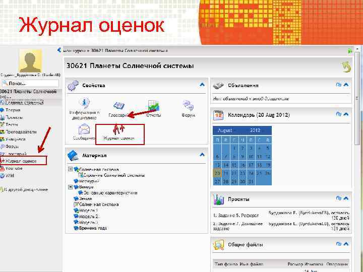 Журнал оценок 