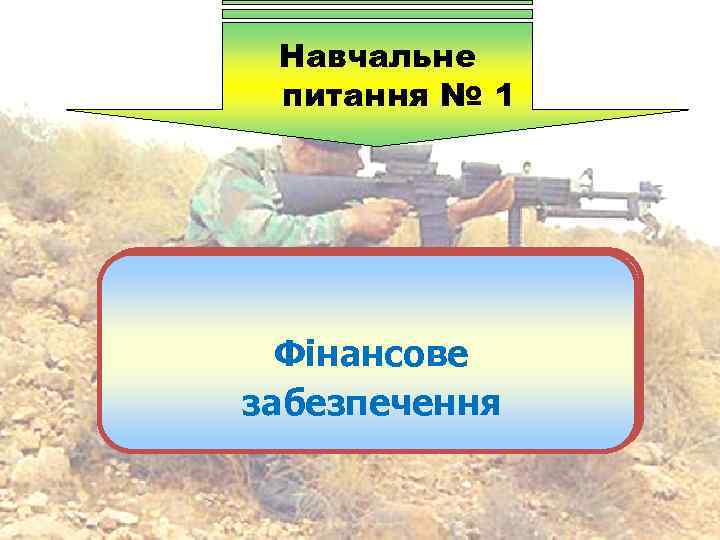 Навчальне питання № 1 Порядок обліку, збереження і видачі Фінансове стрілецької зброї та забезпечення