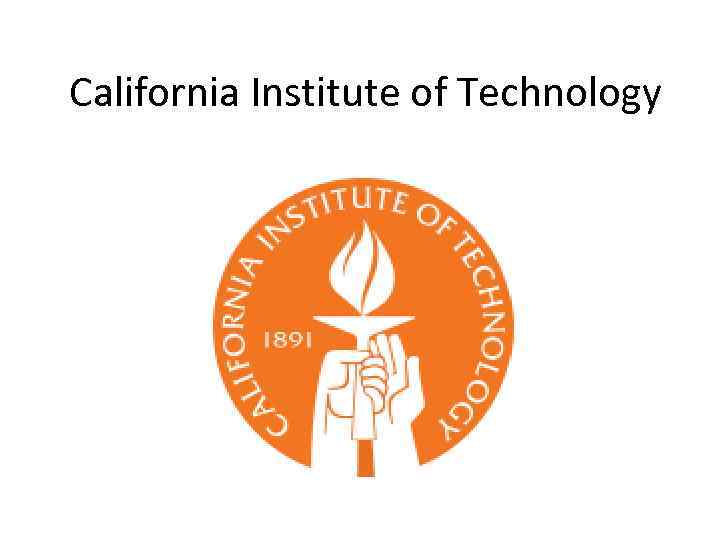 California Institute of Technology 