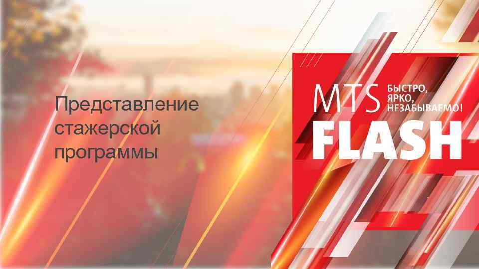 Представление стажерской программы 