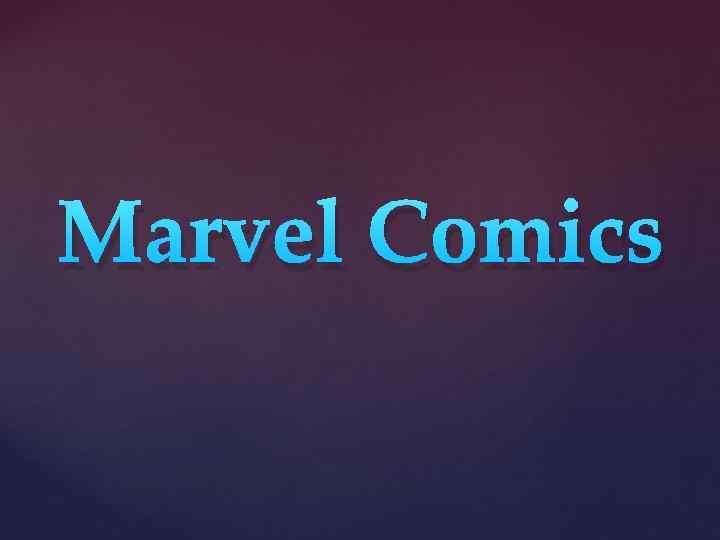 Marvel Comics 