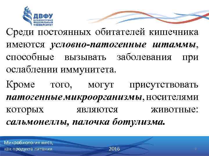 Среди постоянных обитателей кишечника имеются условно-патогенные штаммы, способные вызывать заболевания при ослаблении иммунитета. Кроме