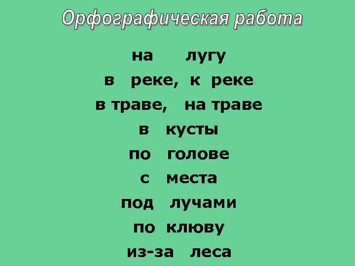 на в лугу реке, к реке в траве, в по с под на траве