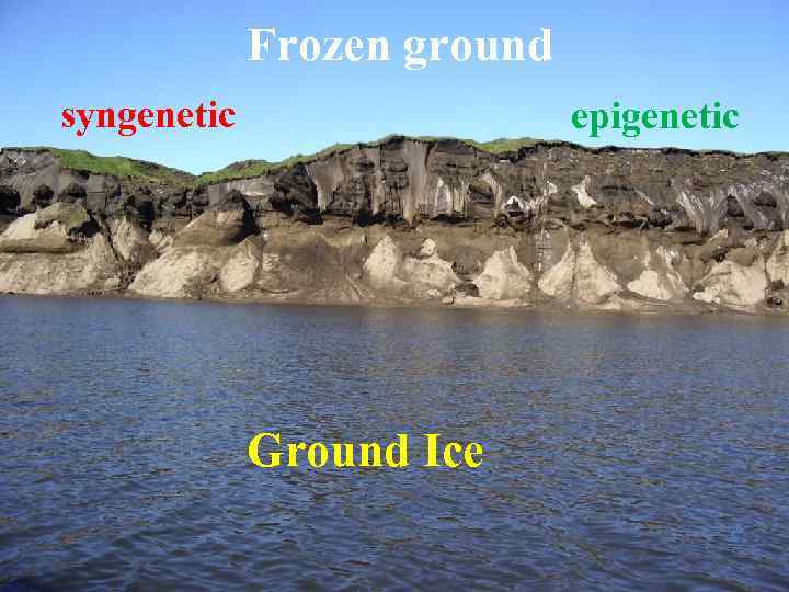 Frozen ground syngenetic epigenetic Ground Ice 