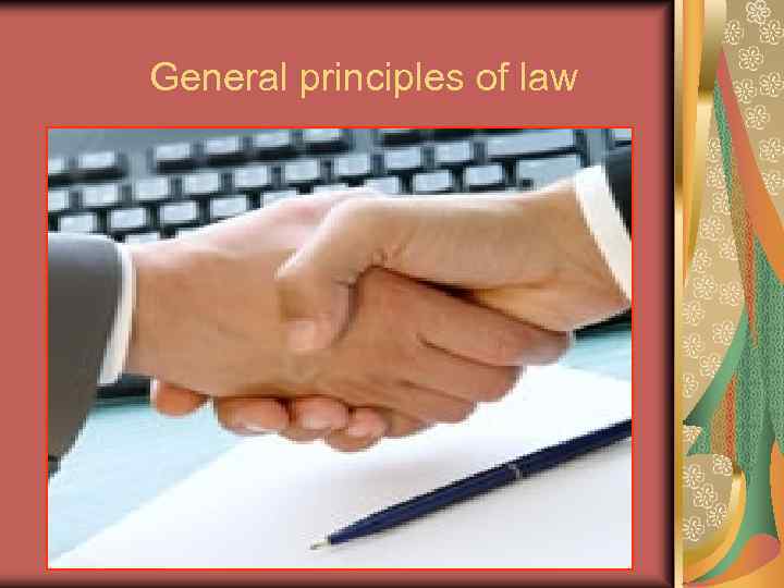 General principles of law 