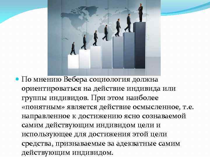 Мнение оценщика. Оправданный характер ожидаемого поведения индивида. На что должна ориентироваться социология. Ожидаемая модель поведения индивида. Дайте оценку мнению м Вебера.